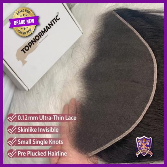 13x6 Swiss HD Lace Frontal Pre Plucked Baby Hair 12 Inch Straight Human Hair main image 2